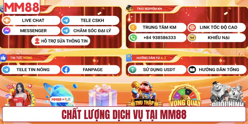 Chất lượng dịch vụ tại MM88